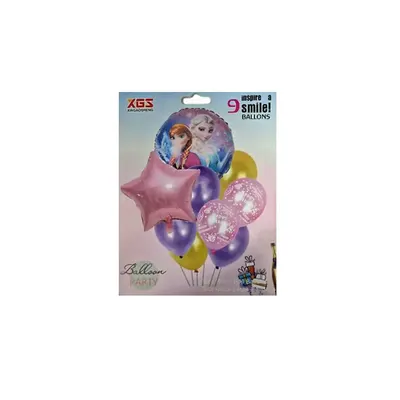 Escapade givrée : assortiment de 9 ballons Frozen