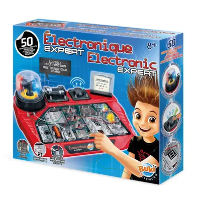 Coffret d’expériences électroniques à assembler 8 ans+
