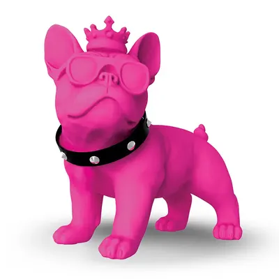 Bouledogue rose couronné, enceinte Bluetooth iDance