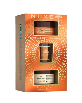 Écrin Nuxe Rêve de Miel avec gommage, baume et bougie