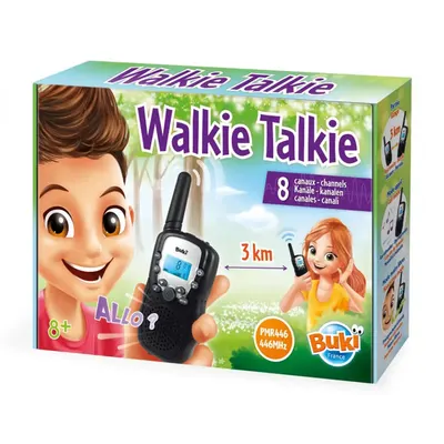 Talkies-walkies 8 canaux, portée de 3 km et lampe intégrée