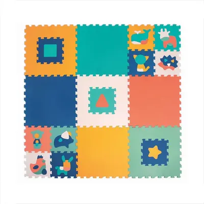 Tapis de Mousse XXL Réversible Ludi, 180 x 180 cm