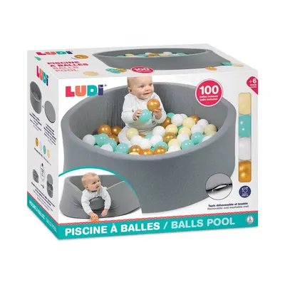 Piscine à Balles Ronde Ludi avec 100 Balles