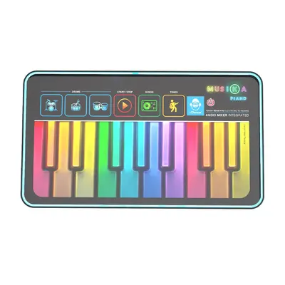 Piano Musika noir à touches tactiles et rythmes intégrés
