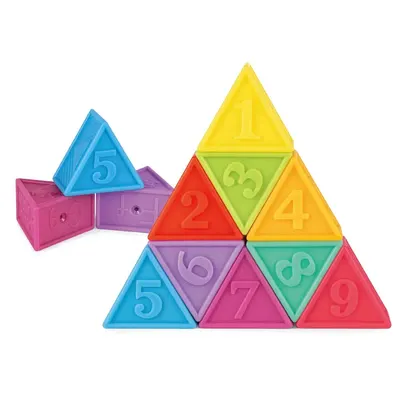 Triangles numérotés multicolores pour bébé dès 6 mois