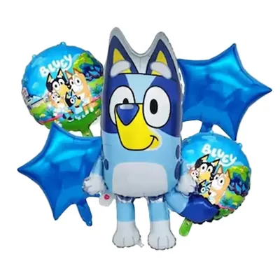 Lot de 5 ballons Bluey aux formes variées
