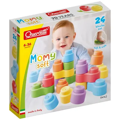Quercetti Leggo Soft : coffret de blocs à emboîter