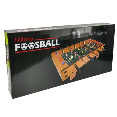 Baby-foot de table en bois avec poignées, dès 3 ans
