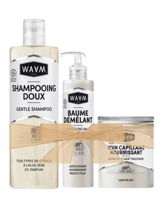 Coffret routine capillaire avec trois soins