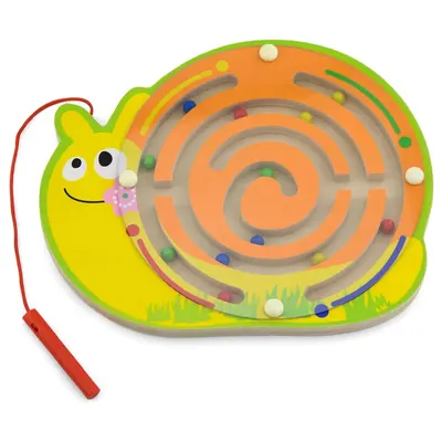 Labyrinthe Magnétique Escargot en Bois Viga Toys 18M+
