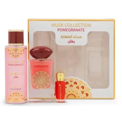 Coffret Musk Tahara Pomegranate Gulf Orchid, 3 pièces