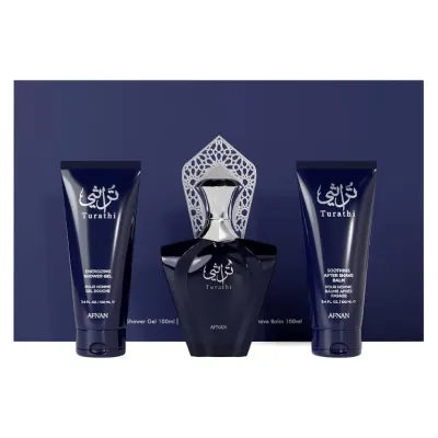 Turathi Blue Afnan : coffret parfum et soins homme