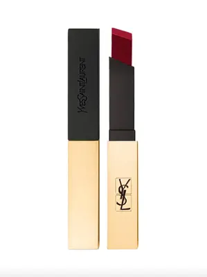 YSL 18 Reverse Red, rouge à lèvres mat au raisin carré