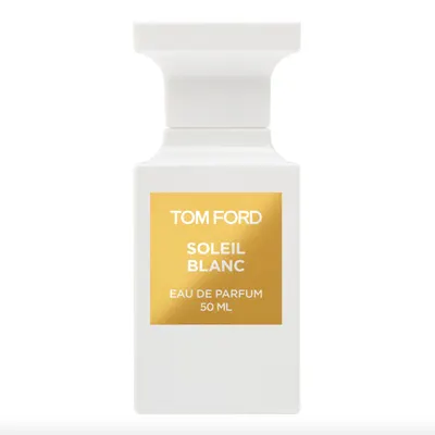Soleil Blanc de Tom Ford, eau de parfum ambrée florale 50 ml
