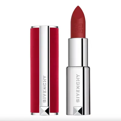 Le Rouge Deep Velvet N°37 : rouge chaud mat poudré