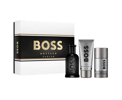 Coffret BOSS Bottled Parfum homme, parfum et soins assortis