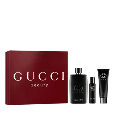 Gucci Guilty homme, trio EDP 90 ml avec formats 15 et 50 ml