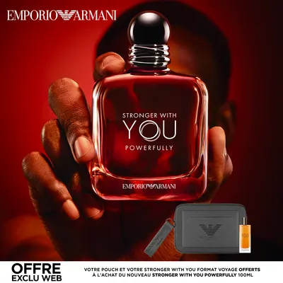 Powerfully d’Emporio Armani, parfum aux accords de cerise, mandarine et châtaigne, 100 ml