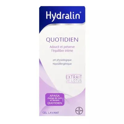 Gel intime quotidien Hydralin, pH physiologique — 200 ml