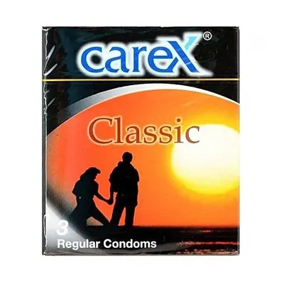 CAREX Classic : préservatifs avec réservoir, boîte de 3