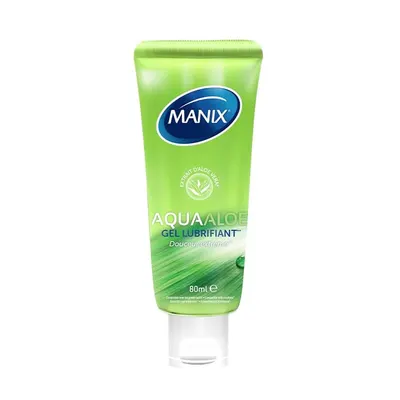 MANIX Aqua Aloe, gel lubrifiant à l’extrait d’aloe vera, 80 ml